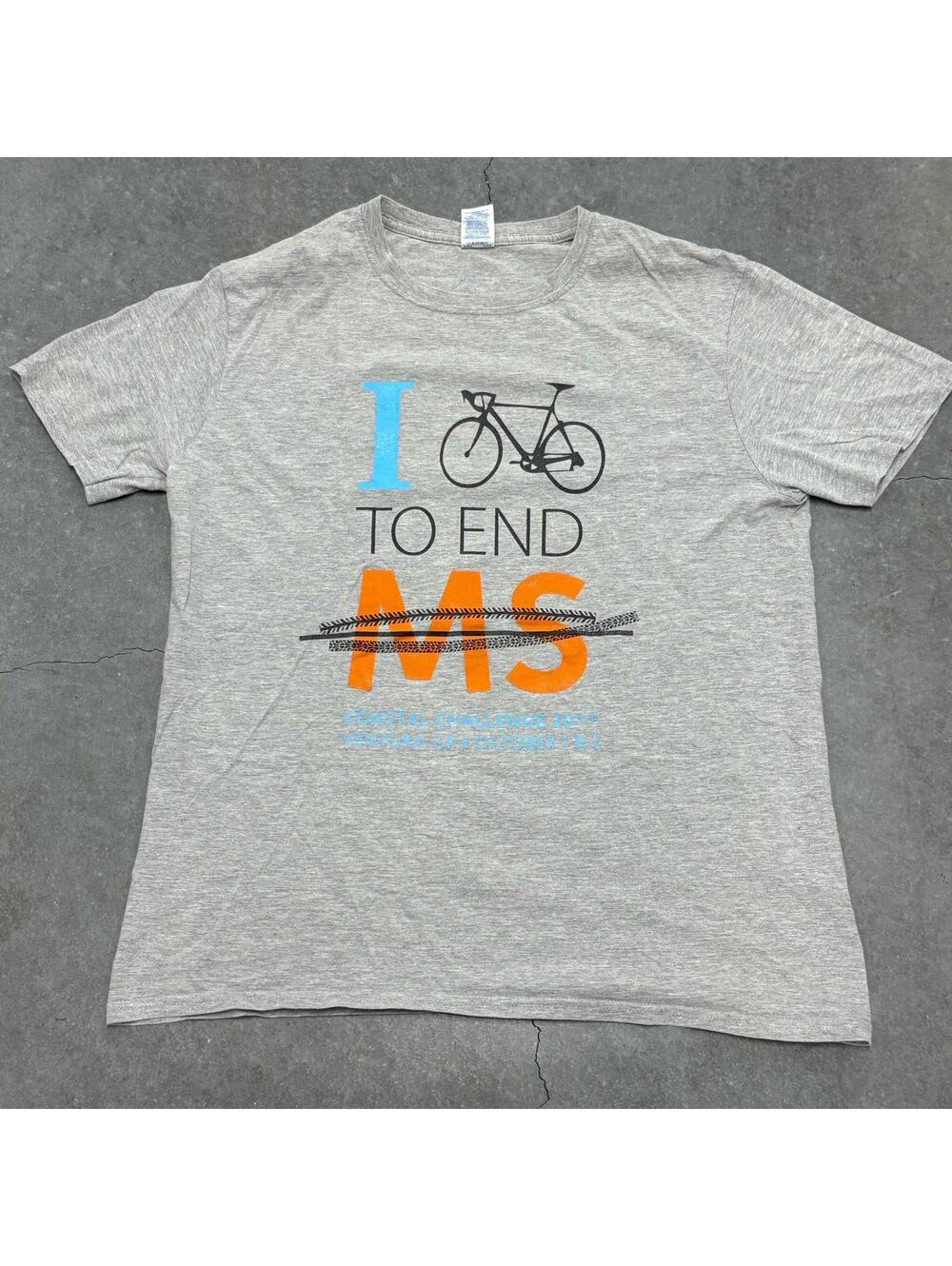 Gildan I Ride to End MS Sponsored T Shirt